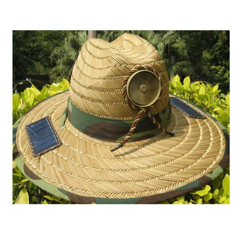 solar energy cooling fan cap