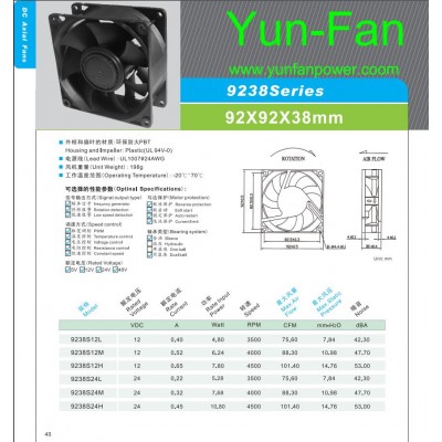 DC FAN-9238